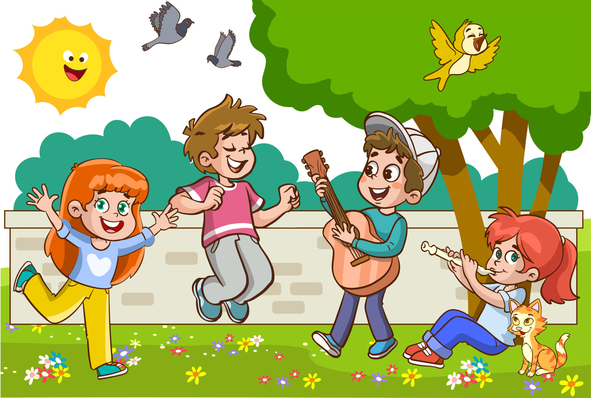 Kids Singing and Dancing